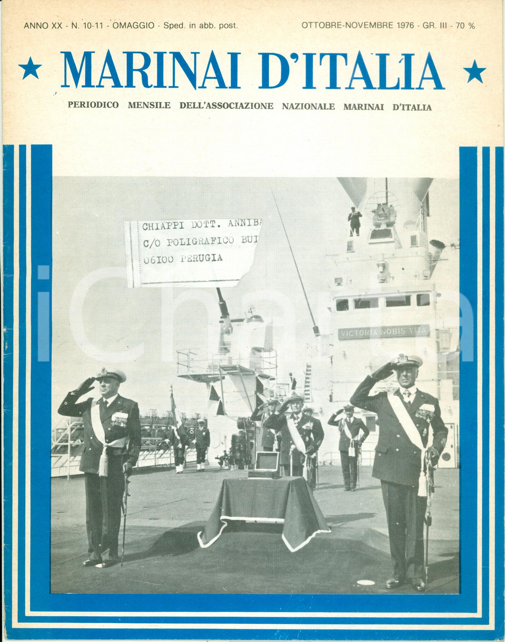 Giornale, rivista storica 1976 MARINAI D ITALIA Notizie passaggio consegne Comando SQUADRA NAVALE Rivista 1