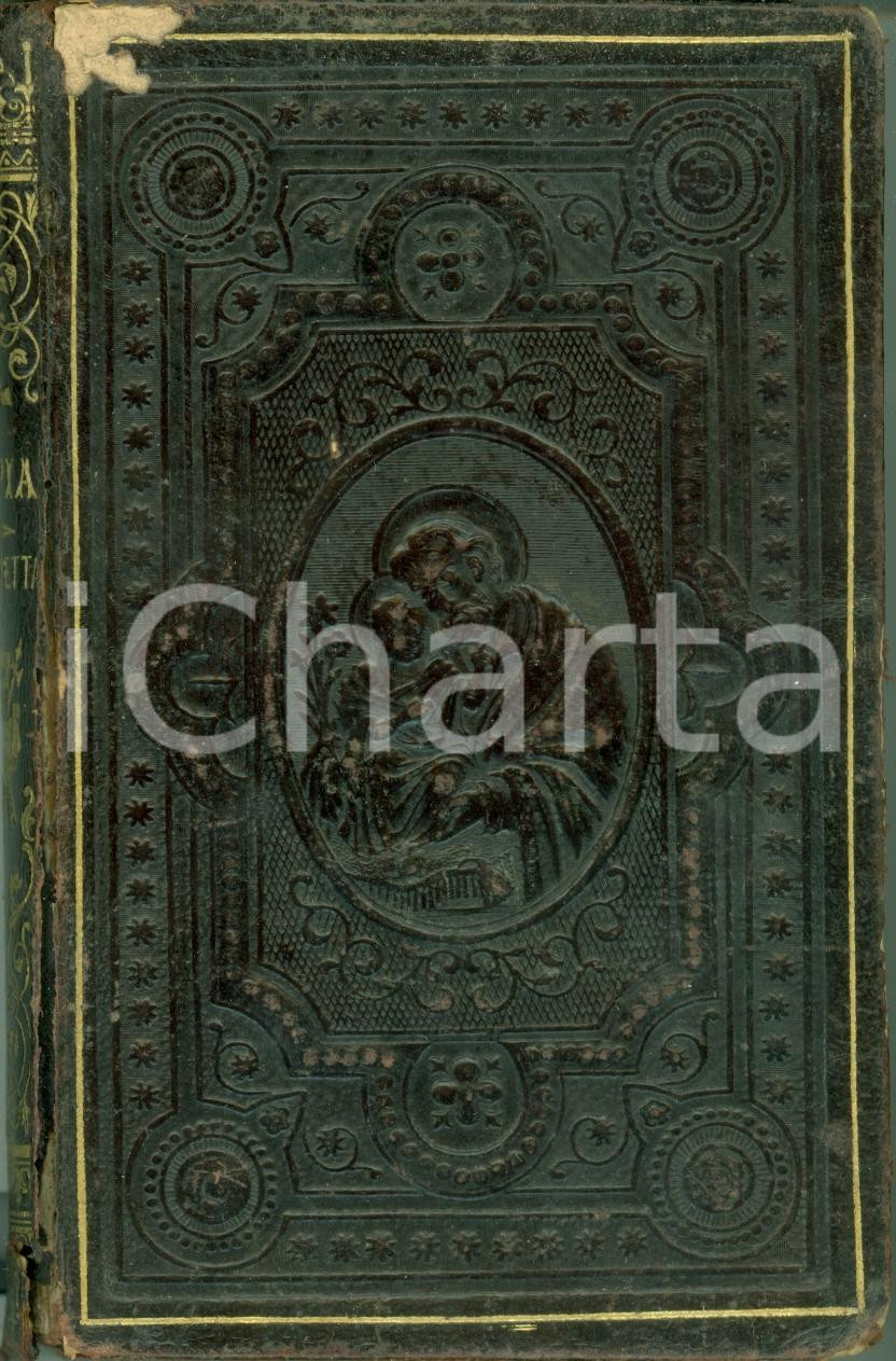 Libro, pubblicazione d epoca 1891 Domenico NAVA La pia giovanetta Messa Legatura con FIGURAZIONE SACRA 1