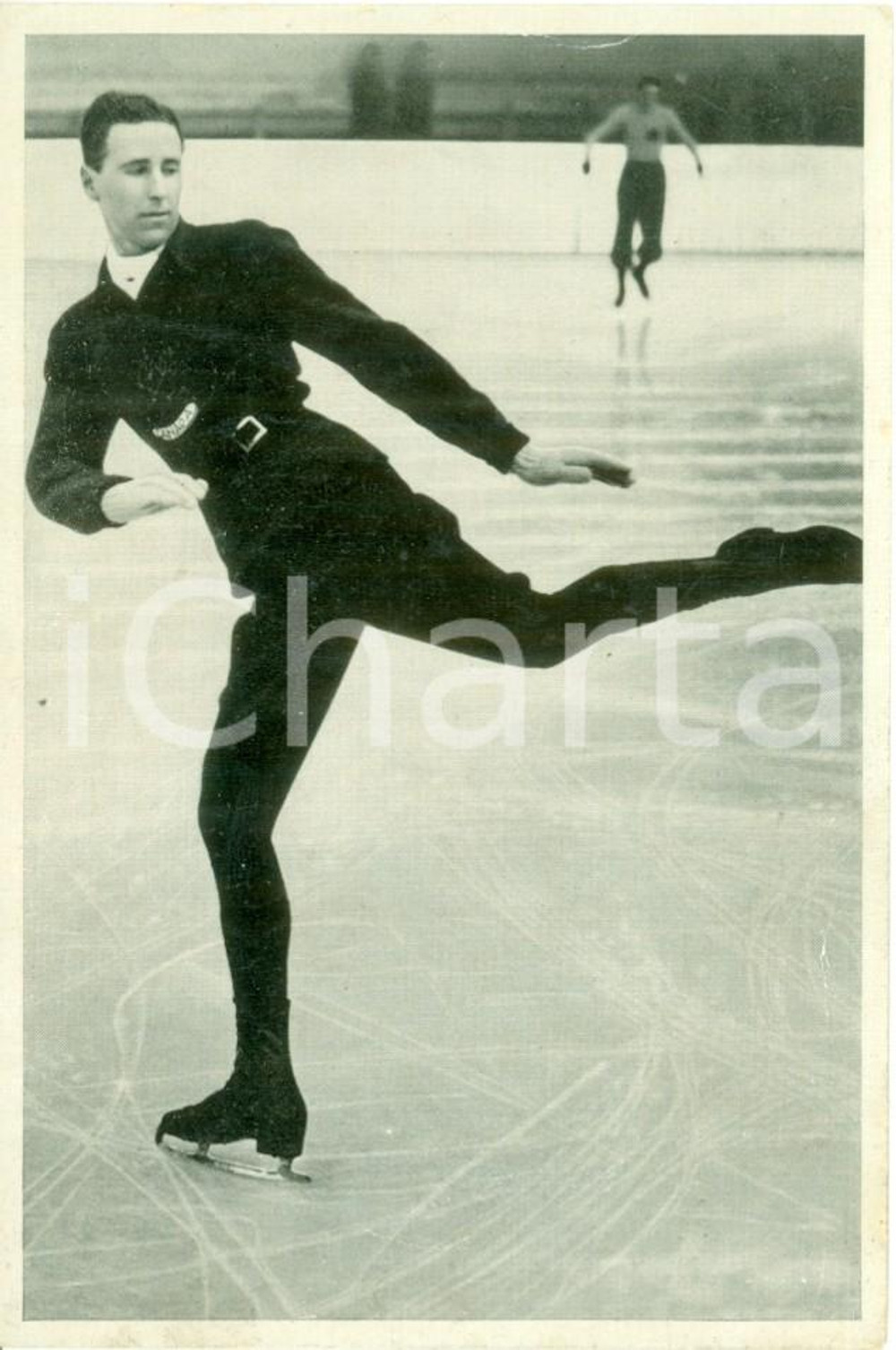 Documento originale, autentico 1936 GARMISCH-PARTENKIRCHEN Olympic Winter Games Montgomery WILSON pattinaggio 1