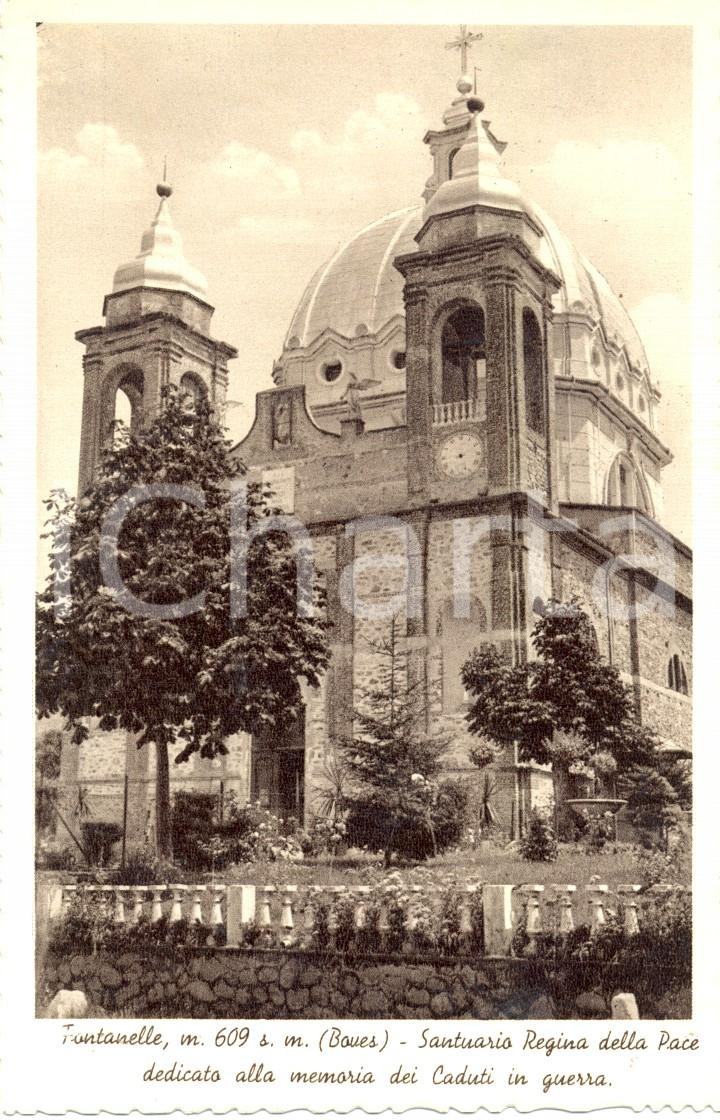 Cartolina originale da collezione 1935 ca BOVES CN Santuario Regina della Pace a FONTANELLE Cartolina FP VG 1