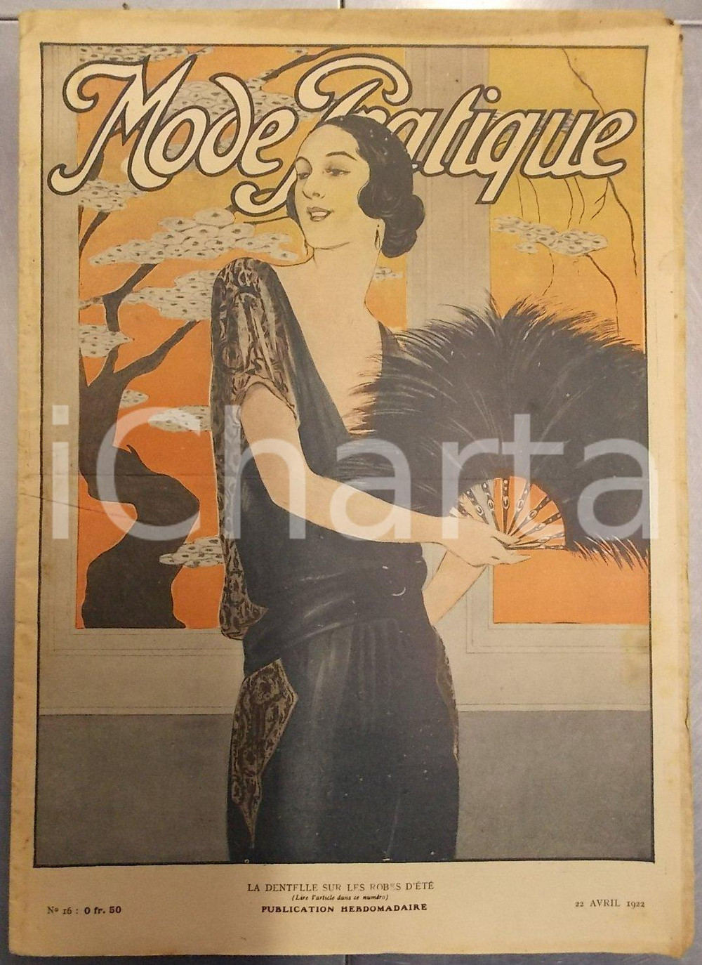 Giornale, rivista storica Avril 1922 PARIS MODE PRATIQUE Journal femme et maison n°16 Dentelle robes d été 1
