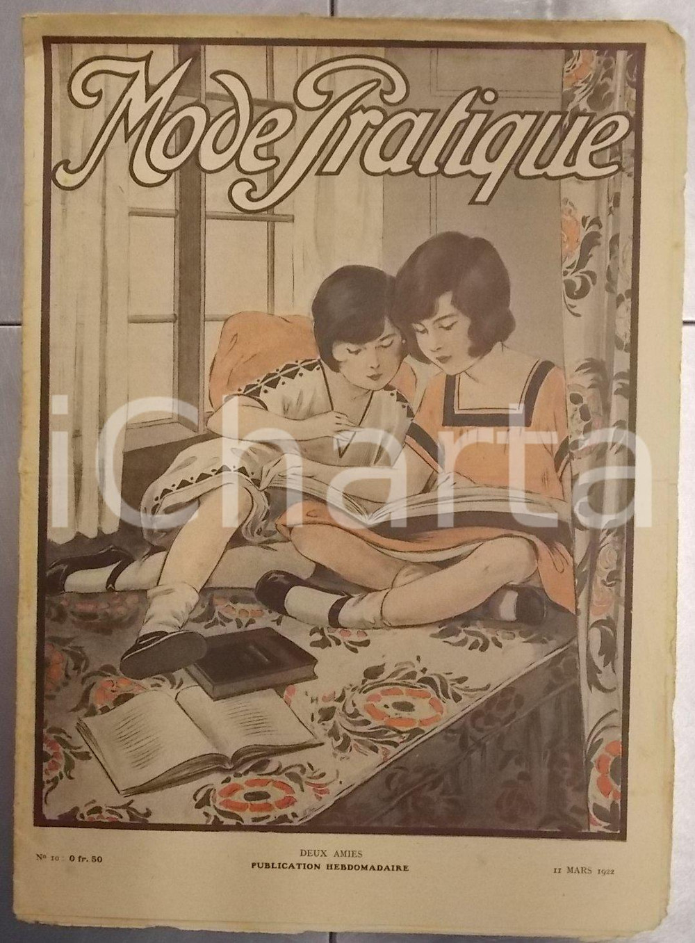 Giornale, rivista storica Mars 1922 PARIS MODE PRATIQUE Journal femme et maison n°10 Chapeaux printaniers 1
