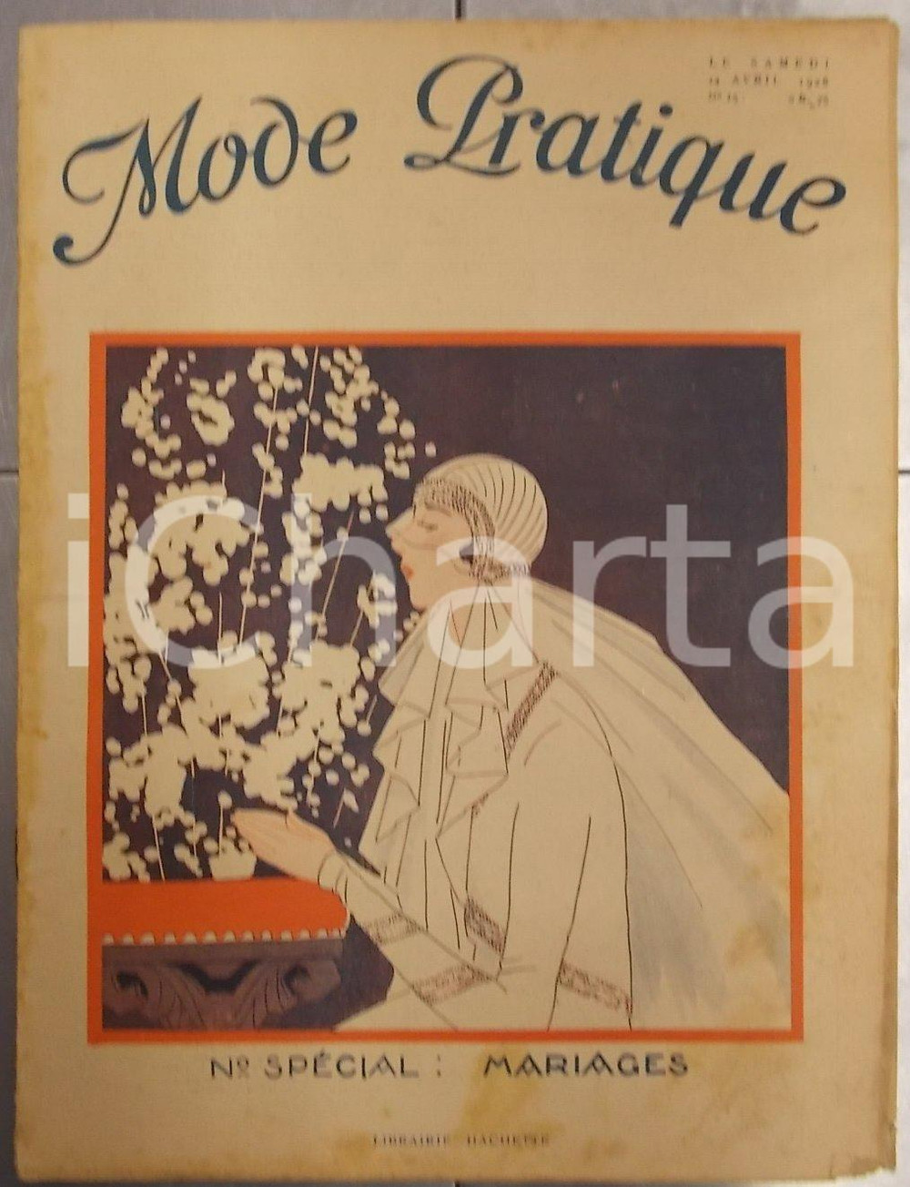 Giornale, rivista storica Avril 1928 PARIS MODE PRATIQUE Journal femme et maison n°15 Spécial mariages 1