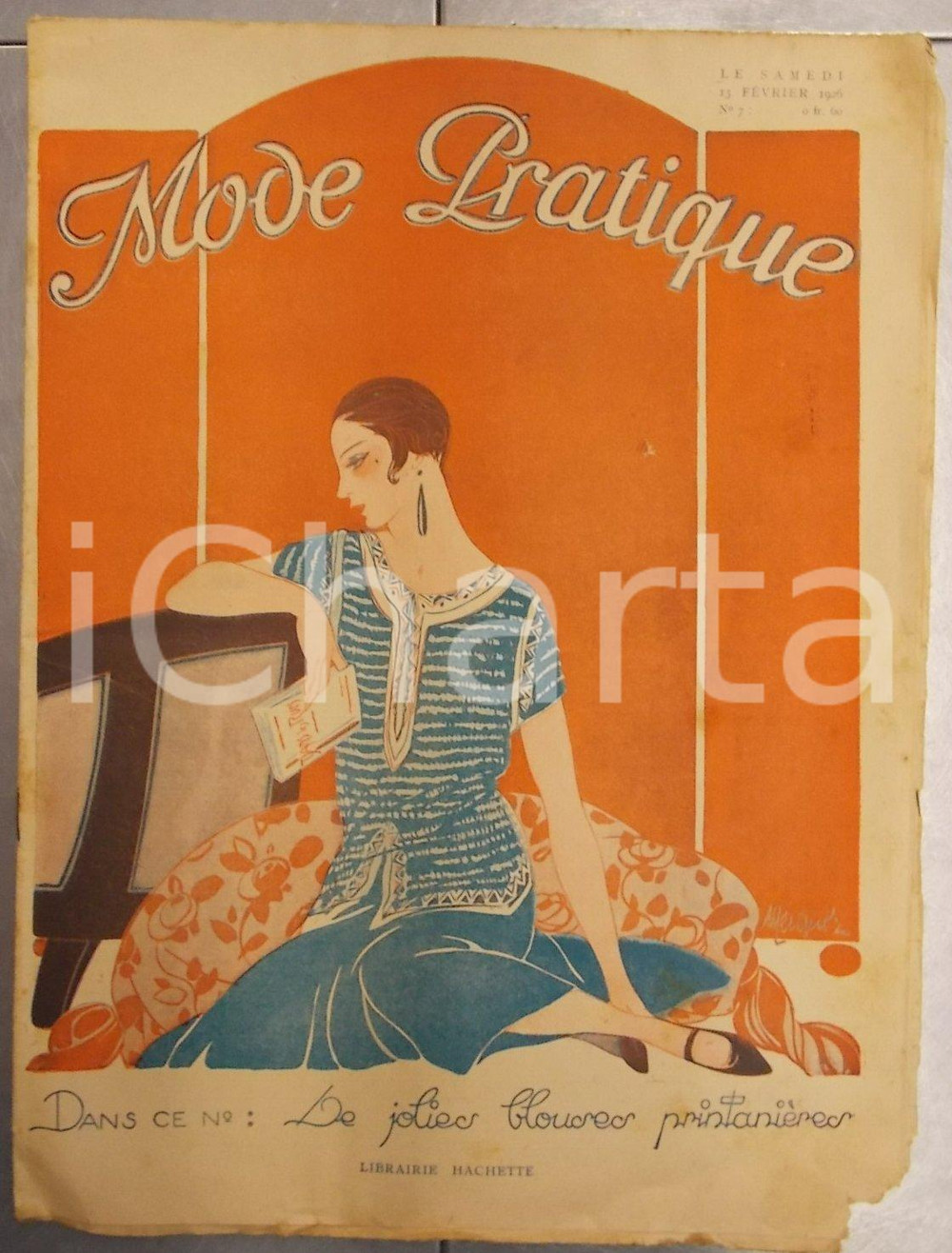 Giornale, rivista storica FÃ©vrier 1926 PARIS MODE PRATIQUE Journal femme maison n°7 Blouses printanières 1
