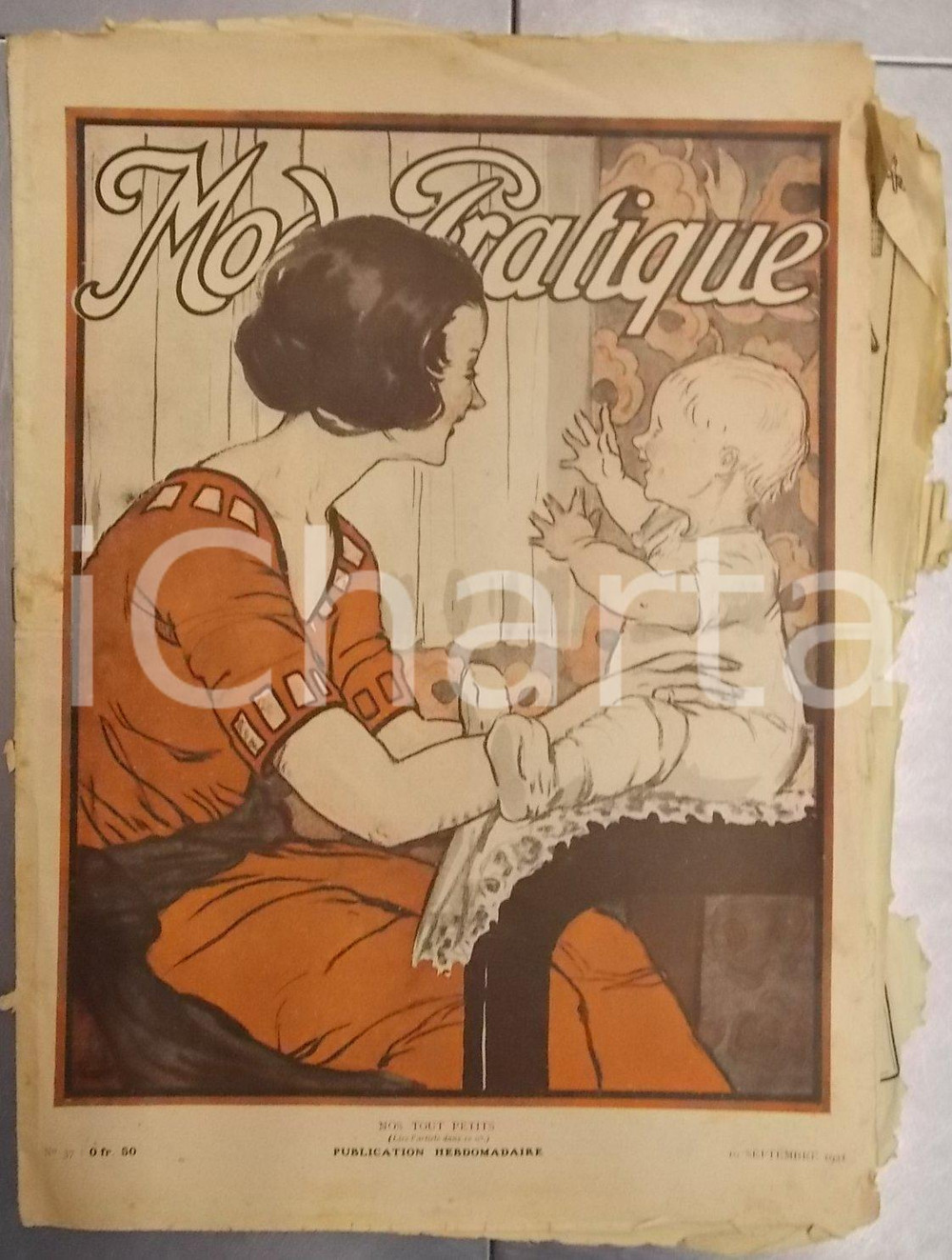 Giornale, rivista storica Séptembre 1921 PARIS MODE PRATIQUE Journal femme et maison n°37 Etoffes d hiver 1