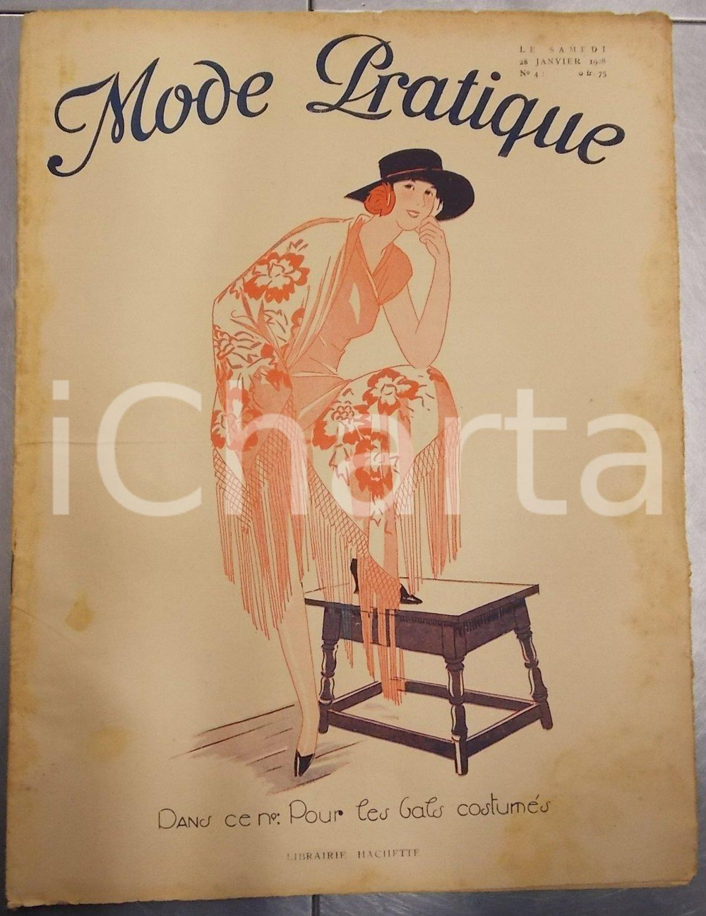 Giornale, rivista storica Janvier 1928 PARIS MODE PRATIQUE Journal femme maison n°4 Colletions nouvelles 1