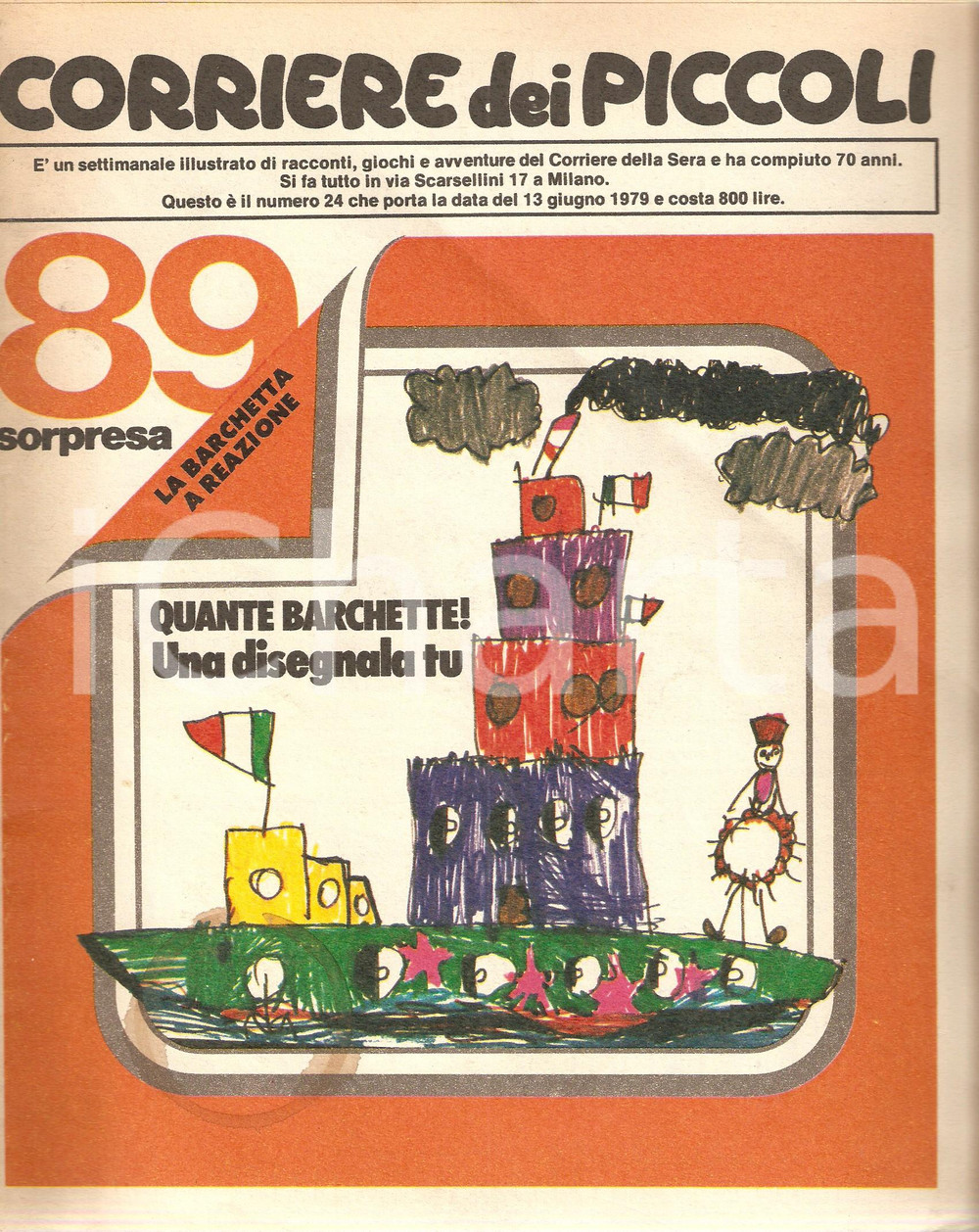 Giornale, rivista storica 1979 CORRIERE DEI PICCOLI 24 Avventure di Sam Peck Tiziano SCLAVI Cesare COLOMBI 1