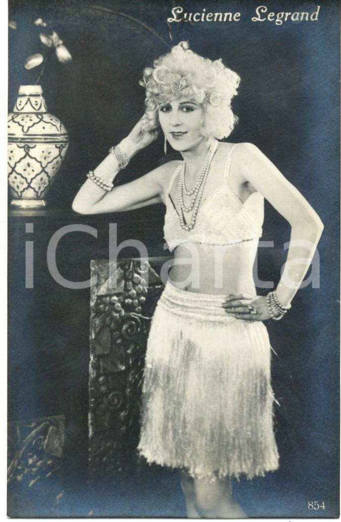 Cartolina originale da collezione 1915 ca. LUCIENNE LEGRAND Ritratto fotografico seriale FP NV 1