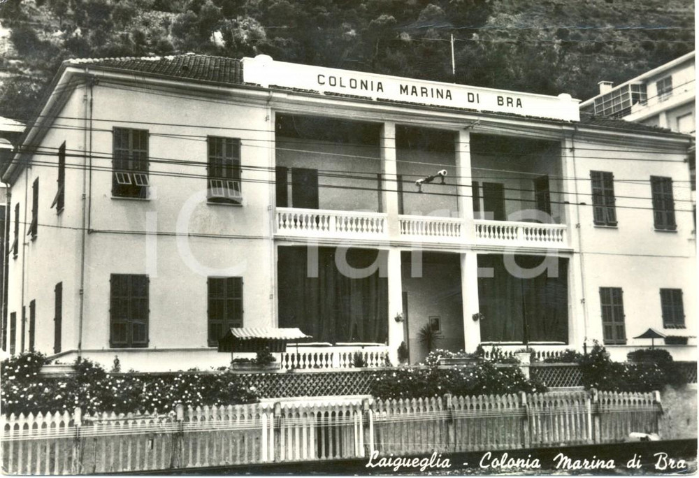 Cartolina originale da collezione 1945 ca LAIGUEGLIA SV La colonia marina di BRA Cartolina FG VG 1