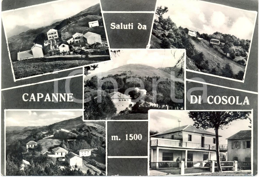 Cartolina originale da collezione 1961 CABELLA LIGURE AL Vedutine frazione CAPANNE DI COSOLA Cartolina FG VG 1