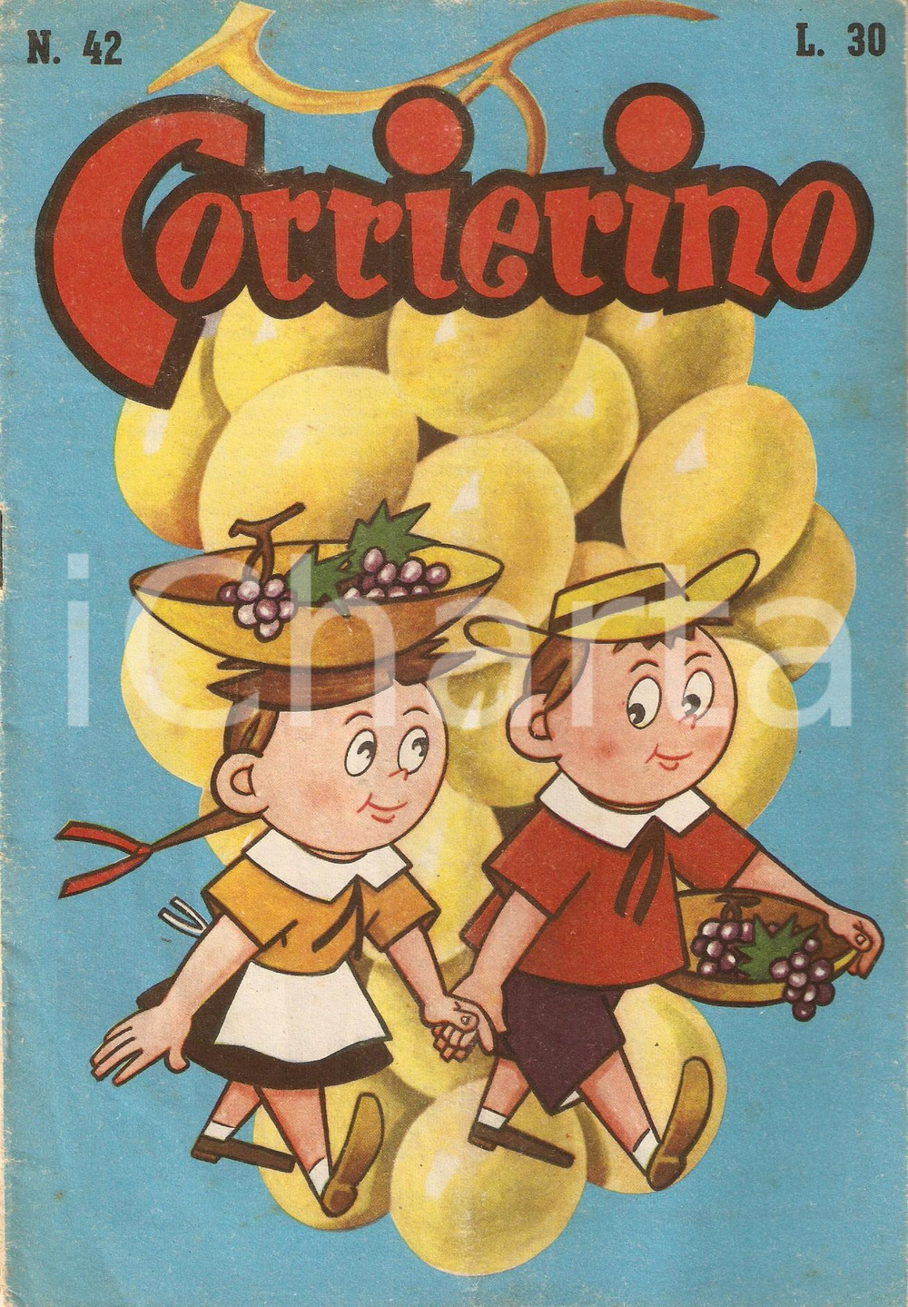 Giornale, rivista storica 1954 CORRIERINO Numero 42 Racconto di Livio RUBER Rivista *Edizione GARZANTI 1
