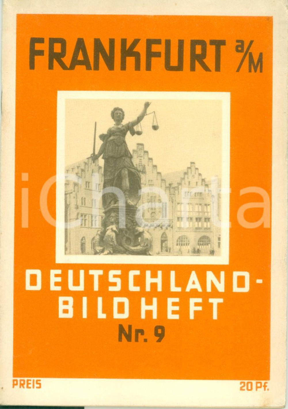 Libro, pubblicazione d'epoca 1933 DEUTSCHLAND BILDHEFTE Quaderno n. 9 FRANKFURT AM MAIN *Illustrato 1