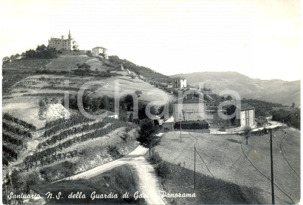 Cartolina originale da collezione 1954 GAVI AL Santuario NOSTRA SIGNORA della GUARDIA colle dei TURCHINI FG VG 1