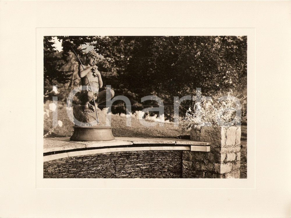 Fotografia d epoca originale 1940 INTRA Villa TARANTO Giardino botanico Statua Vincenzo GEMITO Foto 2 1