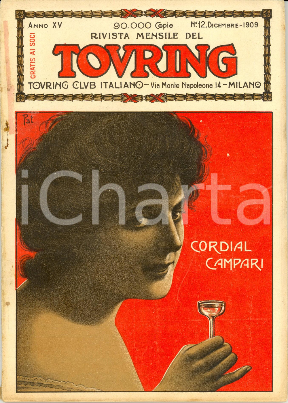 Giornale, rivista storica 1909 TOURING CLUB ITALIANO Stazioni climatiche cisalpine *Anno XV n°12 CAMPARI 1