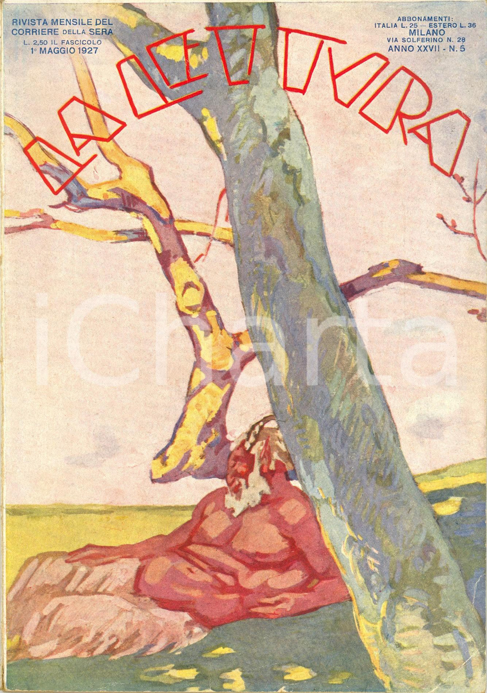 Giornale, rivista storica 1927 LA LETTURA Strumenti musicali della TRIPOLITANIA ILLUSTRATA Anno XXVII n°5 1