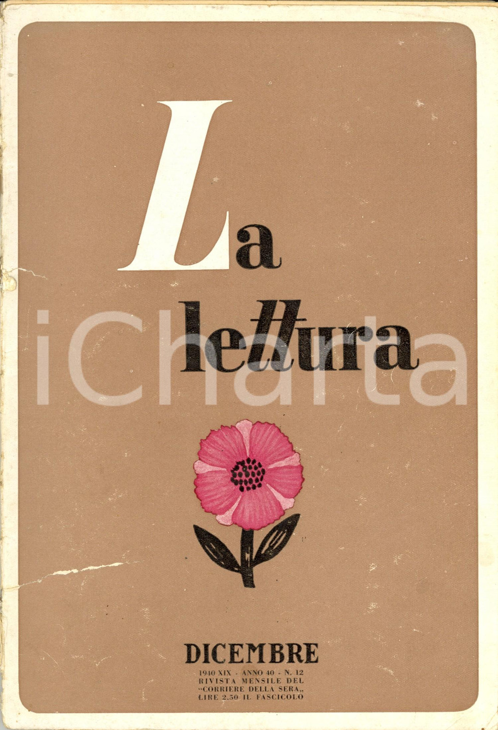 Giornale, rivista storica 1940 LA LETTURA La dinastia imperiale del GIAPPONE DANNEGGIATA Anno XL n°12 1