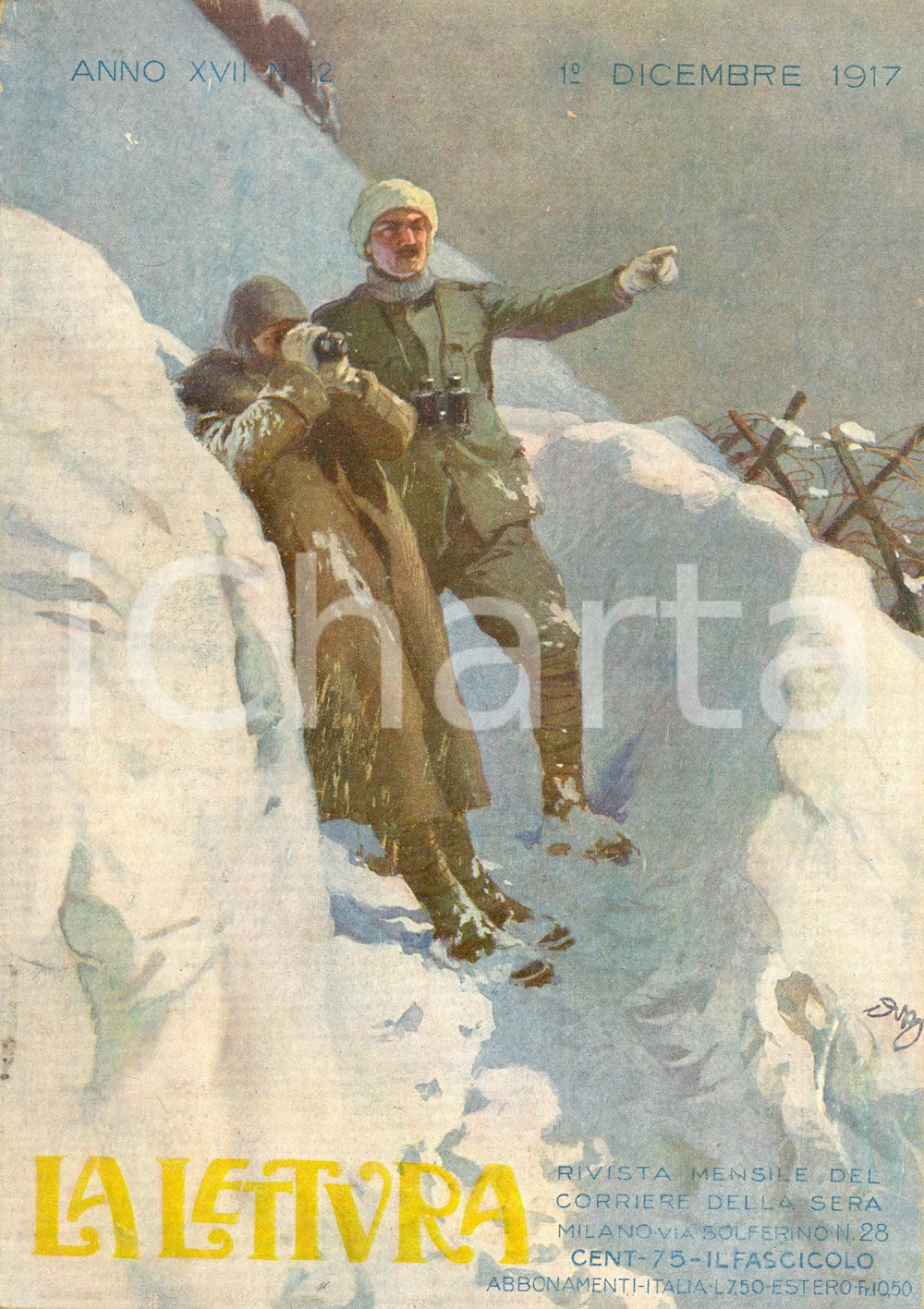 Giornale, rivista storica 1917 LA LETTURA Giuseppe VERDI e nazionalismo musicale ILLUSTRATA Anno XVII n°12 1