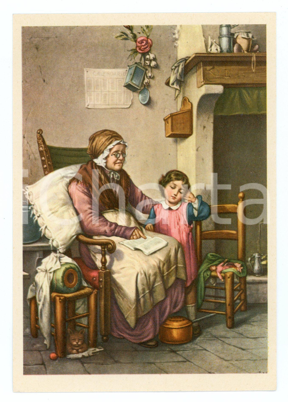 Cartolina originale da collezione 1950 ca ROMA Opera Nazionale Mensa SANT'ANTONIO ^Cartolina ILLUSTRATA FG NV 1