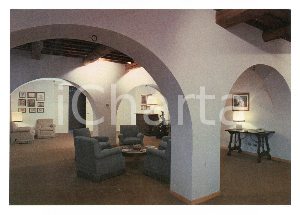 Cartolina originale da collezione 1970 ca TORGIANO (PG) Le TRE VASELLE Salottino dell'albergo Cartolina postale FG 1