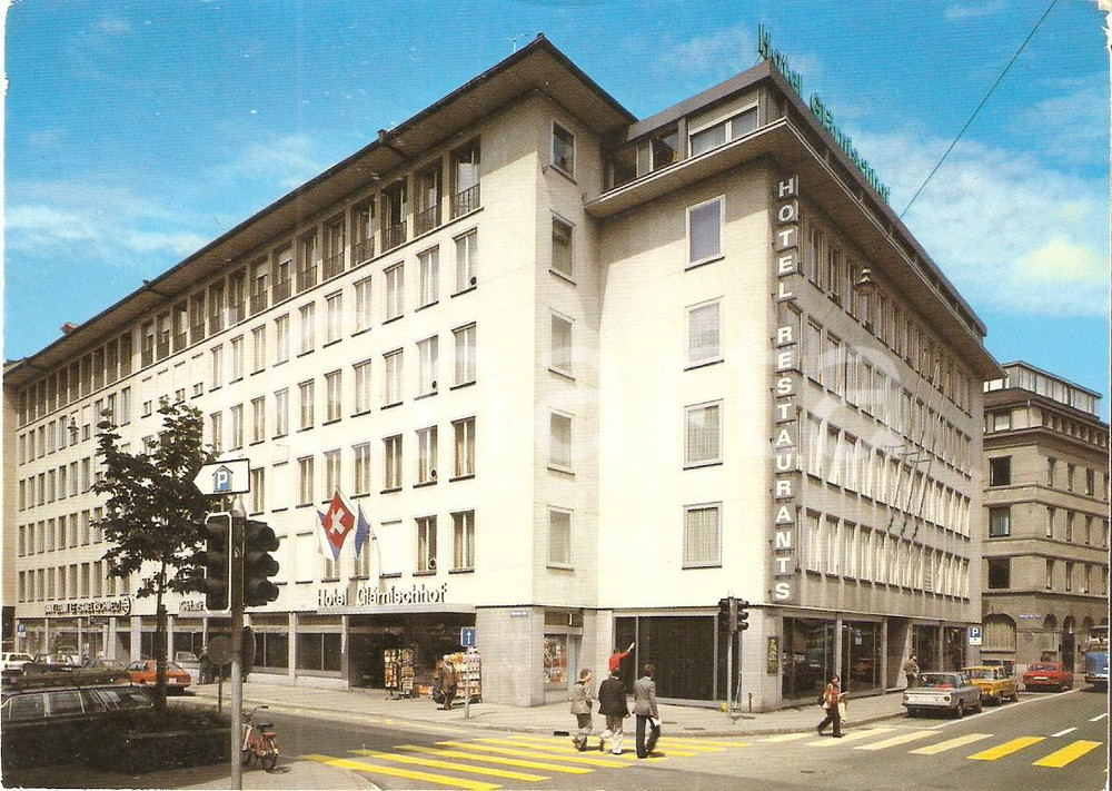 Cartolina originale da collezione 1970 ca ZURICH SVIZZERA Hotel Glarnischhof Cartolina FG NV 1