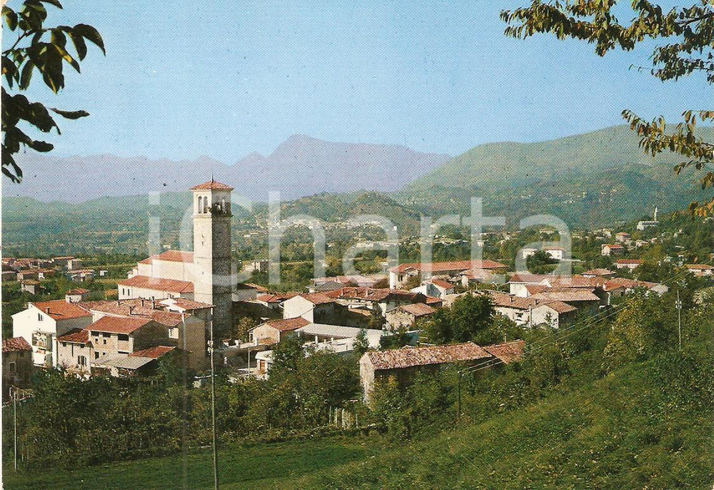 Cartolina originale da collezione 1974 RAGOGNA UD Panorama con campanile Cartolina FG NV 1
