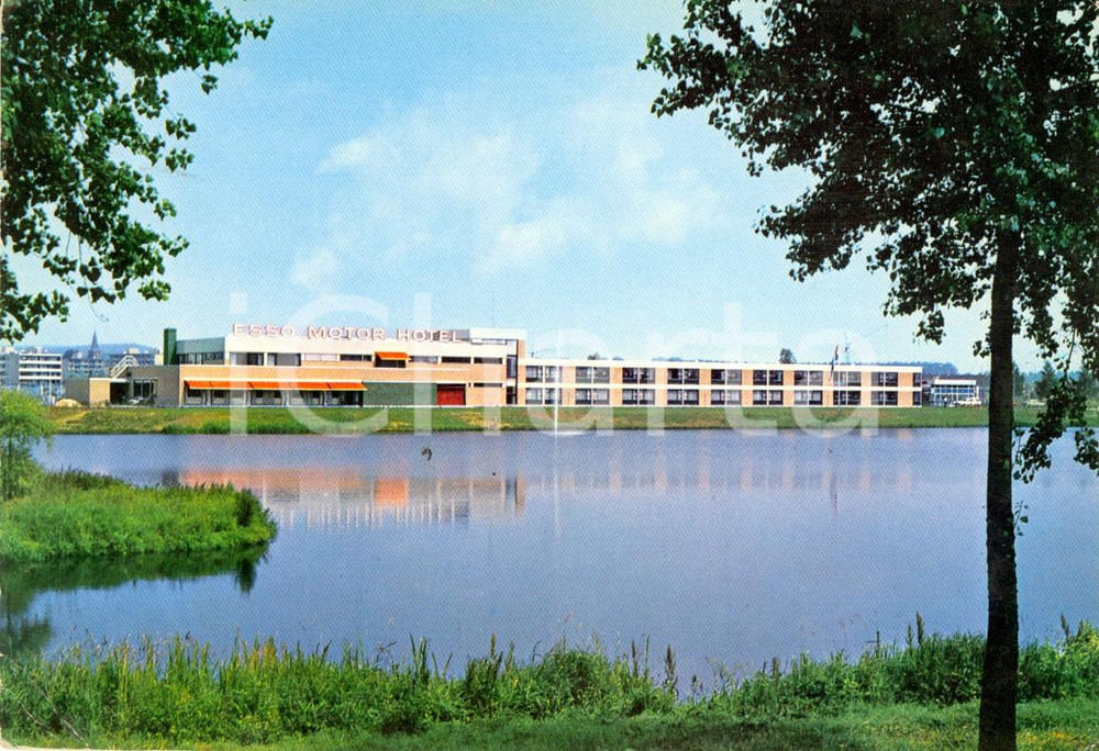 Cartolina originale da collezione 1972 VELP (NETHERLANDS) ESSO MOTOR Hotel *Cartolina postale FG VG 1