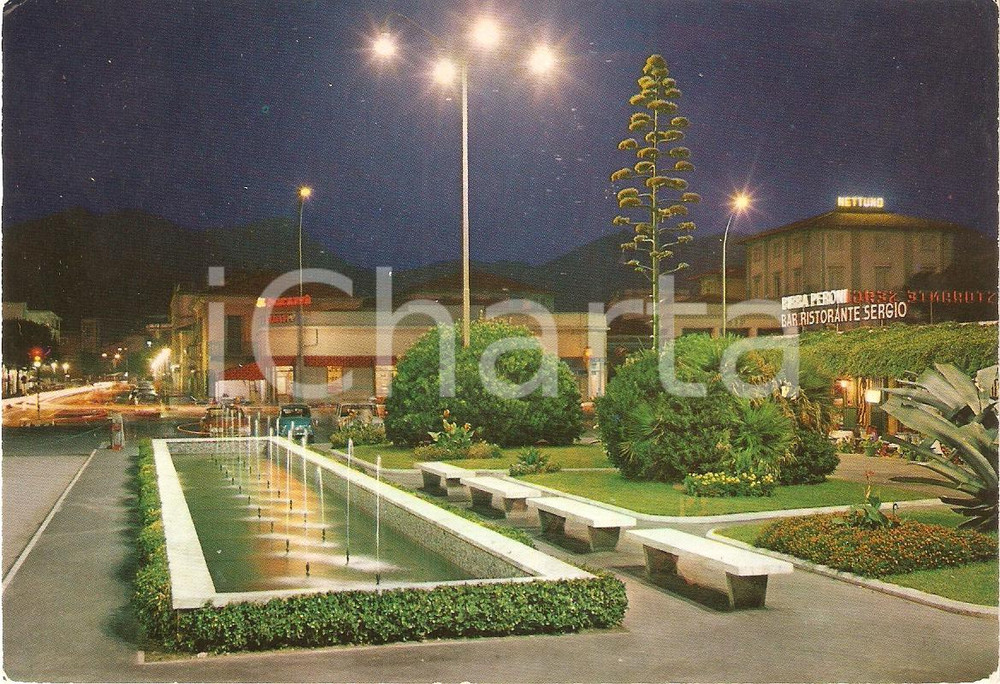 Cartolina originale da collezione 1972 FORTE DEI MARMI LU Ristorante Sergio Insegna BIRRA PERONI Cartolina FG 1