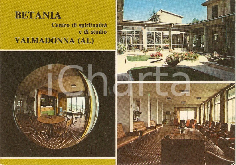 Cartolina originale da collezione 1975 ca VALMADONNA (AL) Centro spirituale BETANIA Vedutine *Cartolina VINTAGE 1