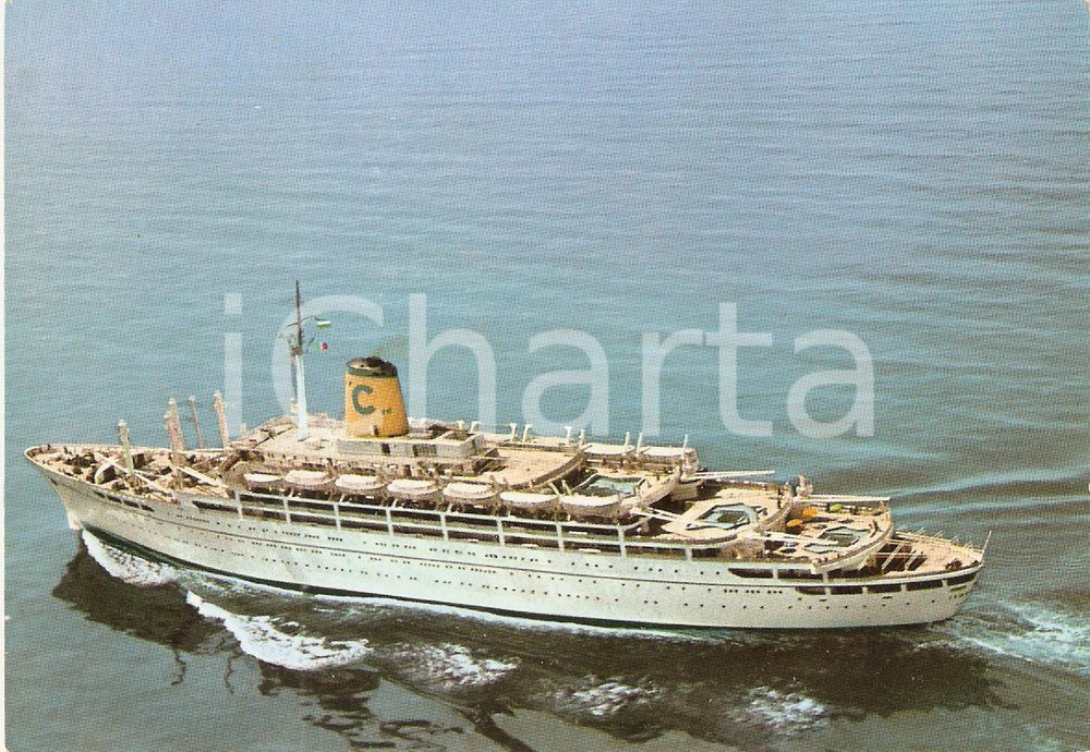 Cartolina originale da collezione 1980 ca COSTA CROCIERE Transatlantico Federico COSTA *Cartolina FG NV 1