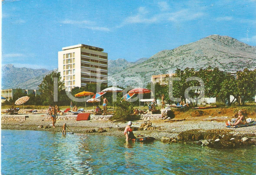 Cartolina originale da collezione 1973 STARIGRAD  PAKLENICA CROAZIA Hotel Alan Cartolina FG VG 1