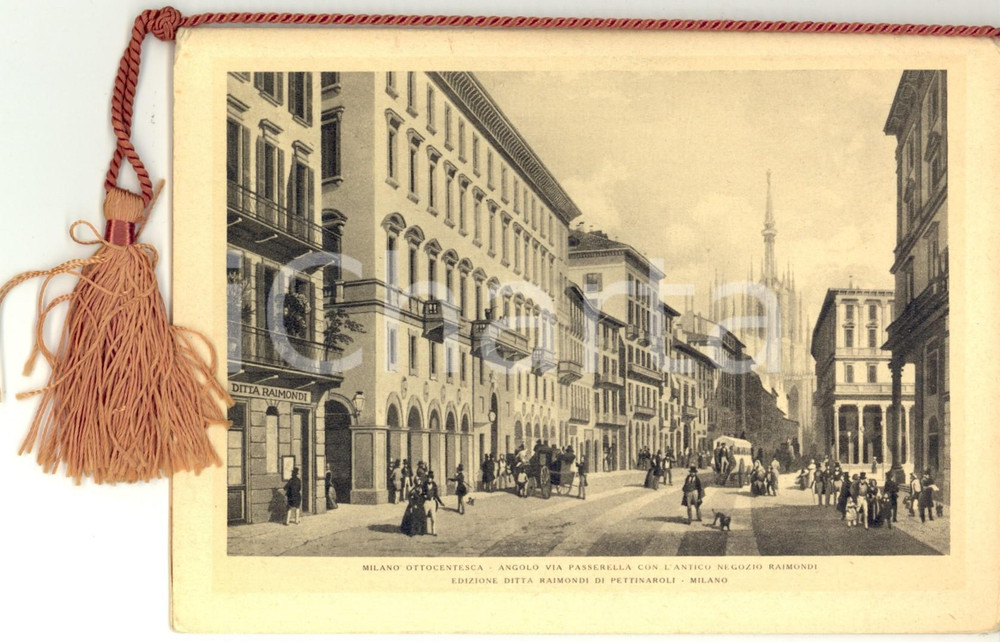 Oggetto da collezione cartaceo 1945 MILANO Corso Venezia  Ditta RAIMONDI DI PETTINAROLI Calendario 1