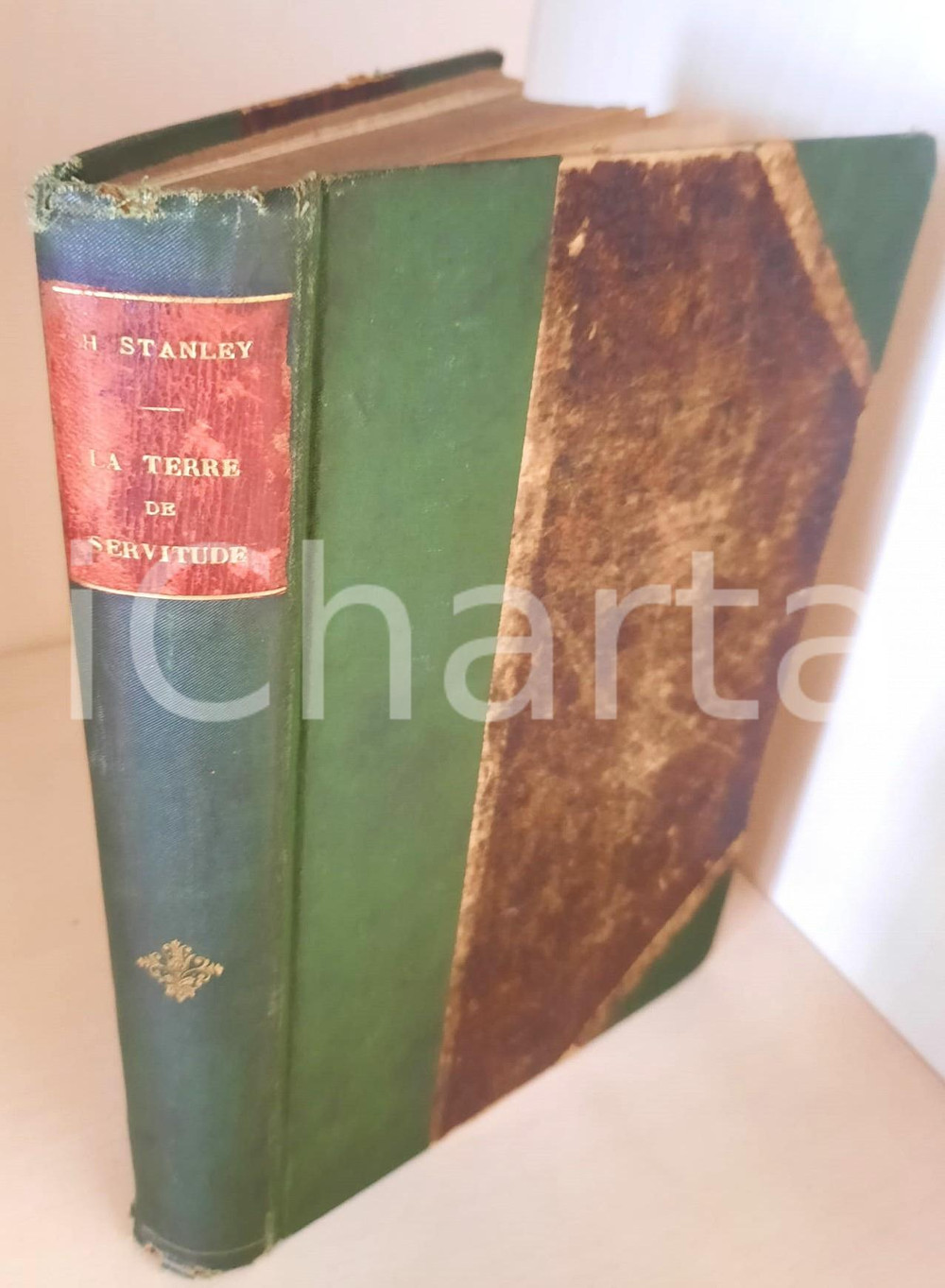 Libro, pubblicazione d epoca 1887 Henry STANLEY La terre de servitude QUARTA EDIZIONE con 21 TAVOLE 1