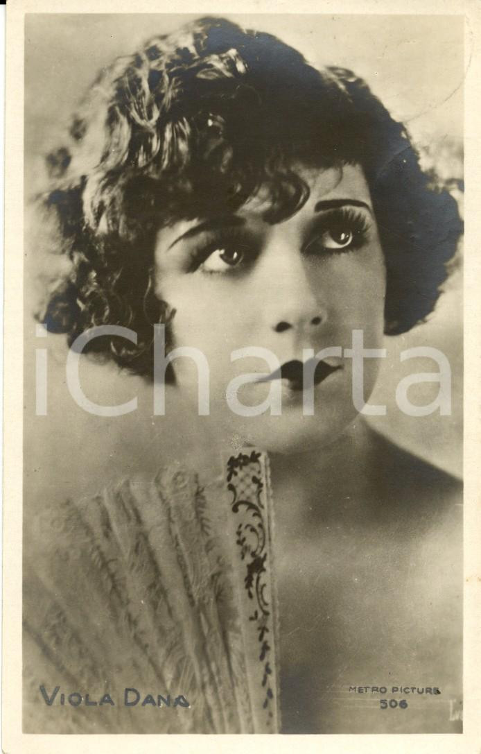 Cartolina originale da collezione 1927 VIOLA DANA Attrice - Fotocartolina METRO FP VG 1