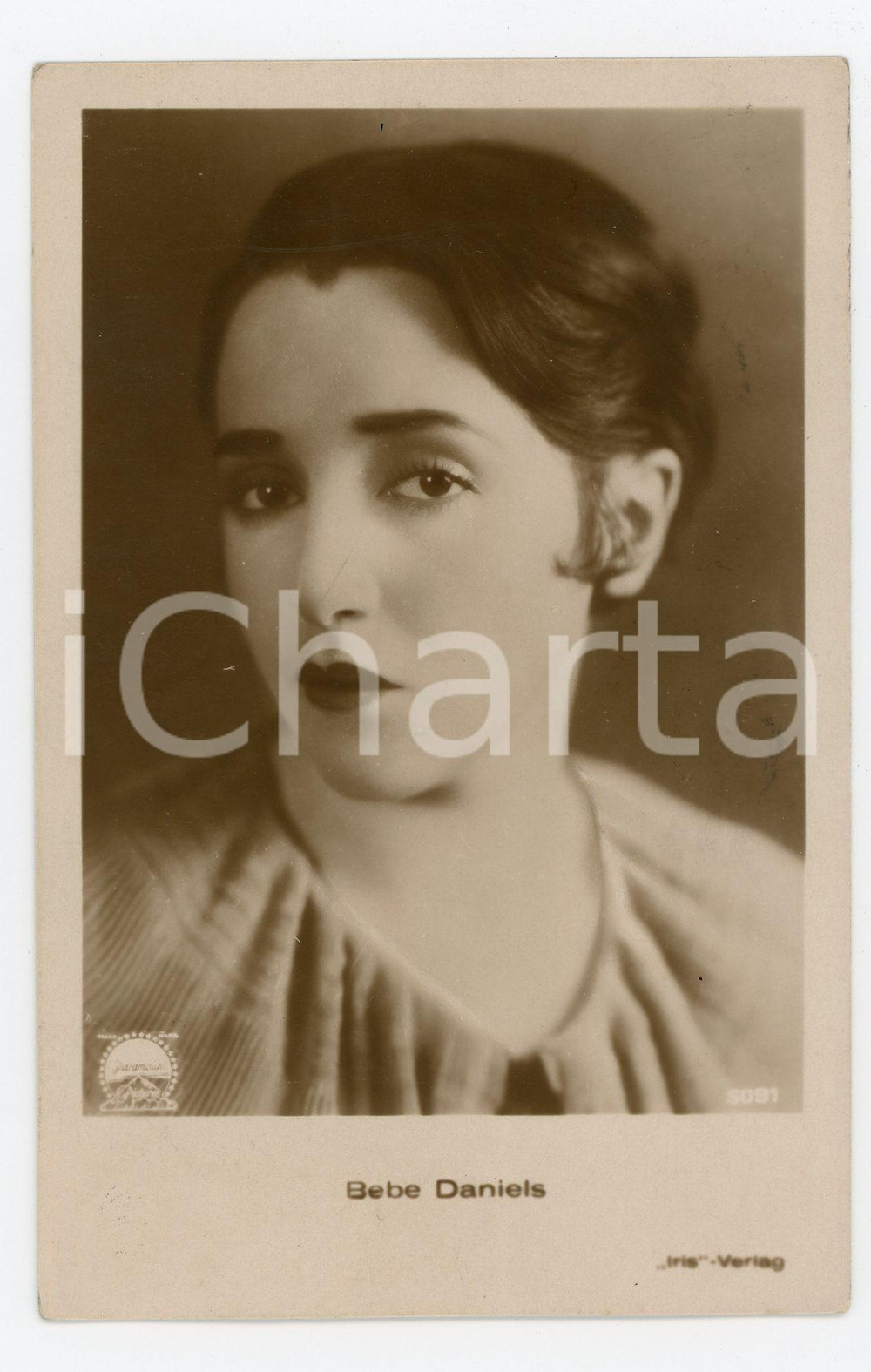 Cartolina originale da collezione 1928 Bebe DANIELS actress - Postcard FP VG 1
