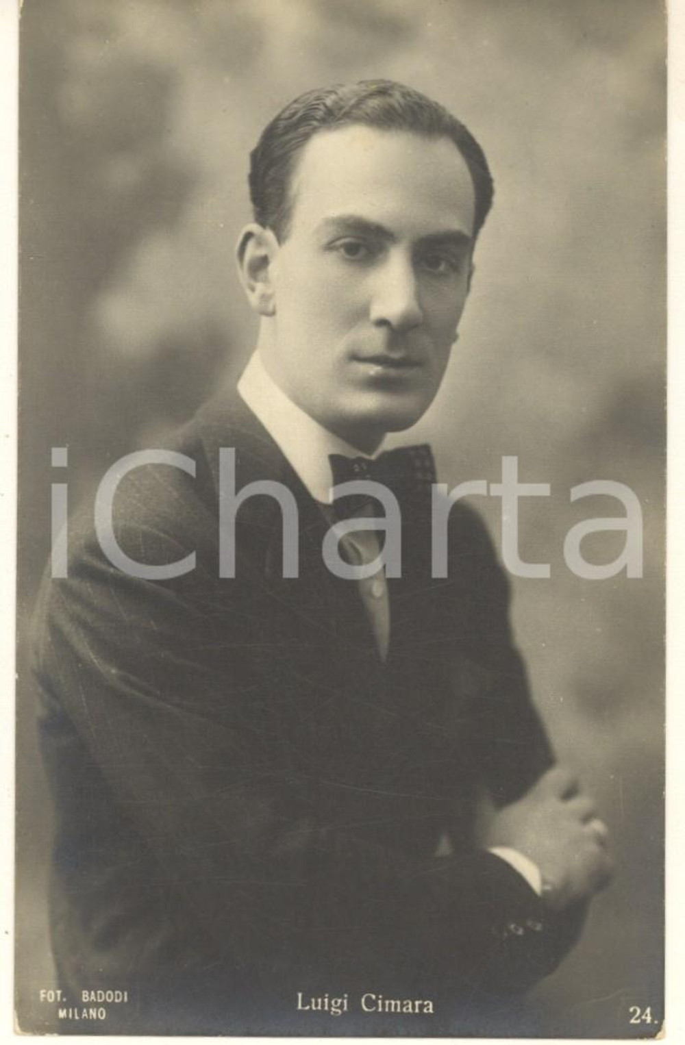 Cartolina originale da collezione 1930 ca Luigi CIMARA attore - Cartolina postale foto BADODI FP NV 1