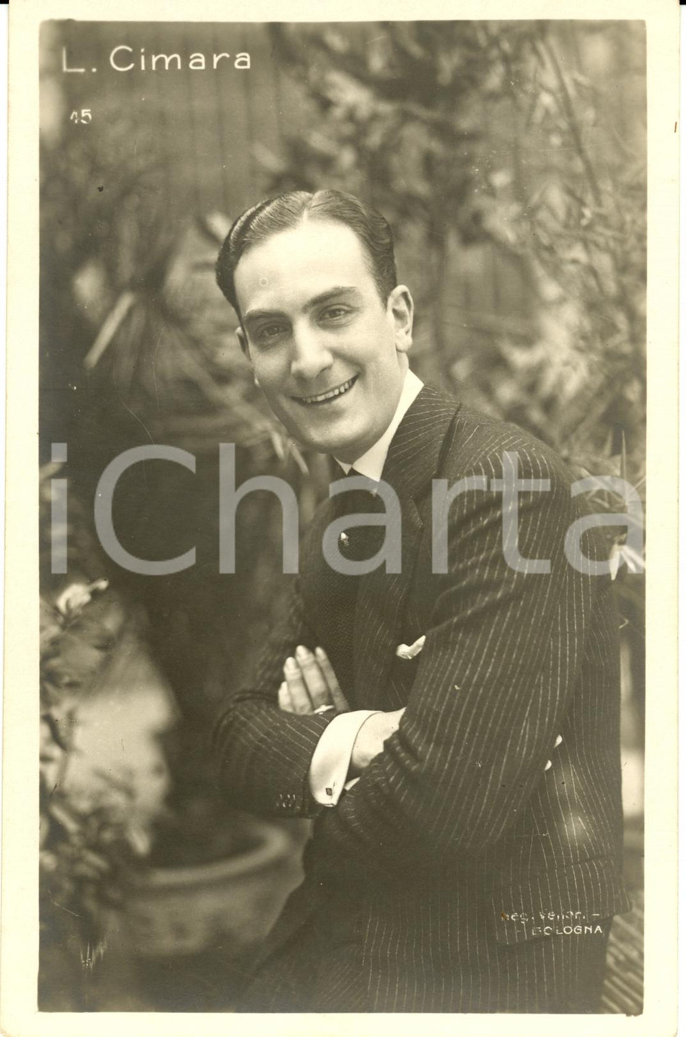 Cartolina originale da collezione 1930 ca Fotoritratto dell'attore LUIGI CIMARA * Cartolina FP NV 1