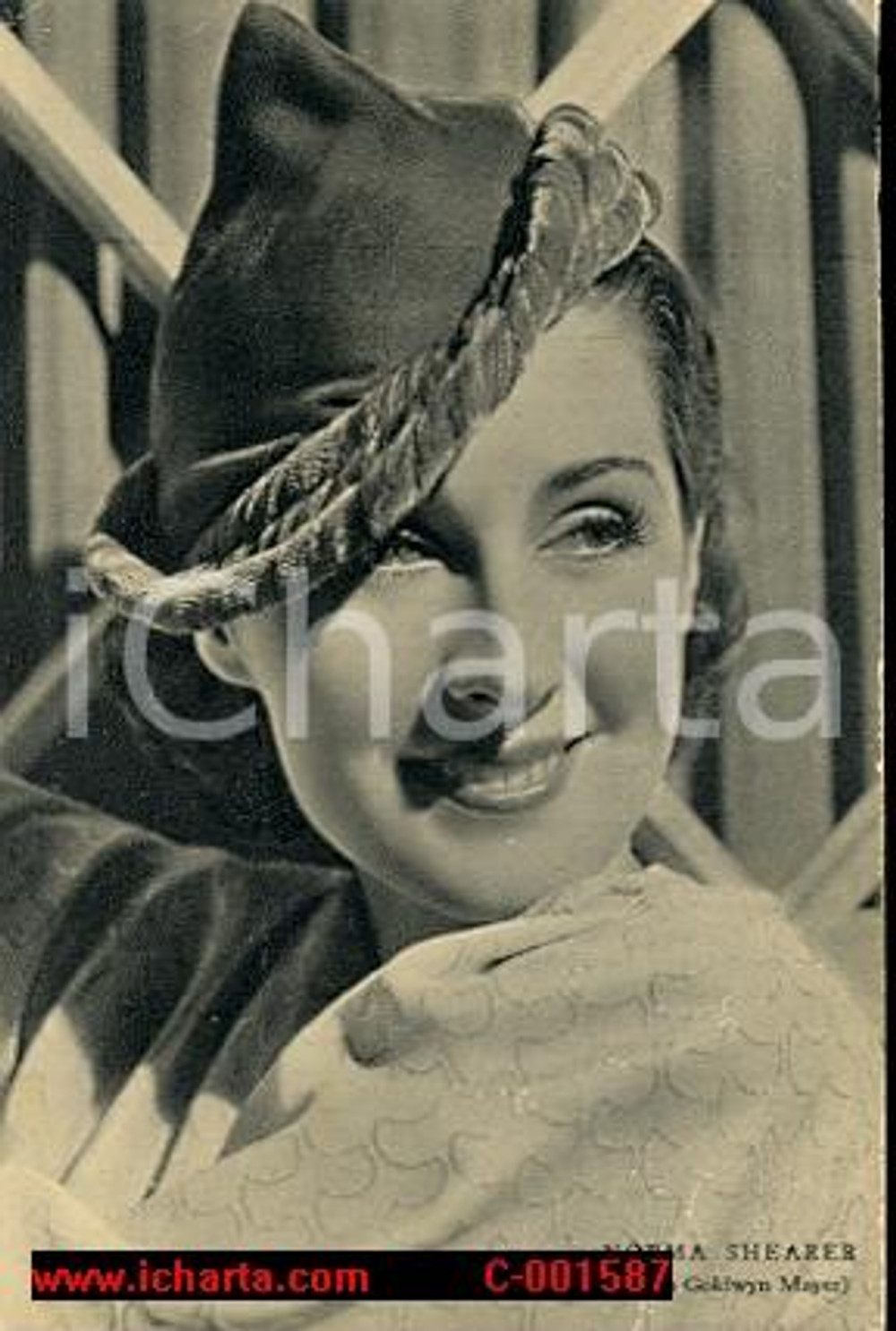 Cartolina originale da collezione 1938 Fotografia seriale NORMA SHEARER Cartolina RIZZOLI 1