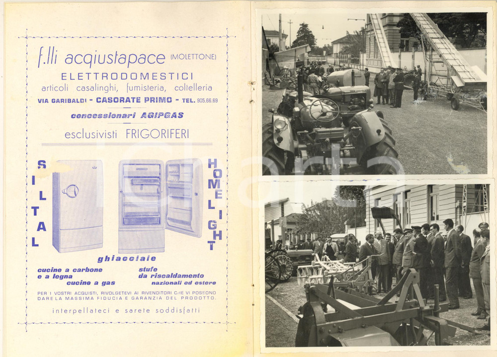 Materiale pubblicitario d’epoca 1960 CASORATE PRIMO (PV) III^ Fiera agricola artigiana - Programma 1