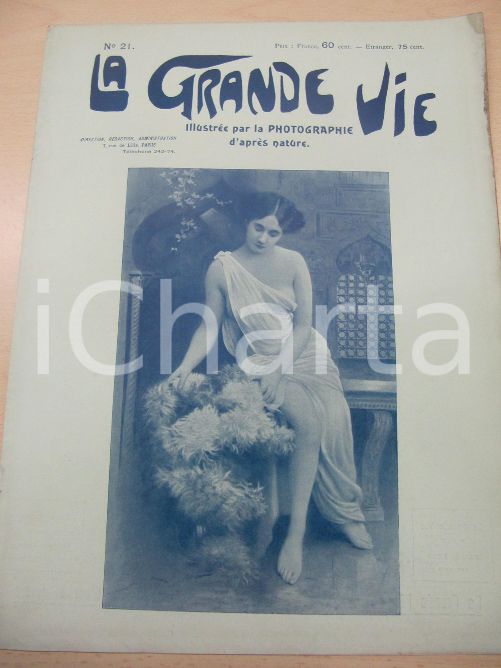 Giornale, rivista storica 1900 LA GRANDE VIE Rivista EROTICA illustrata Anno 2 nÂ° 21 1