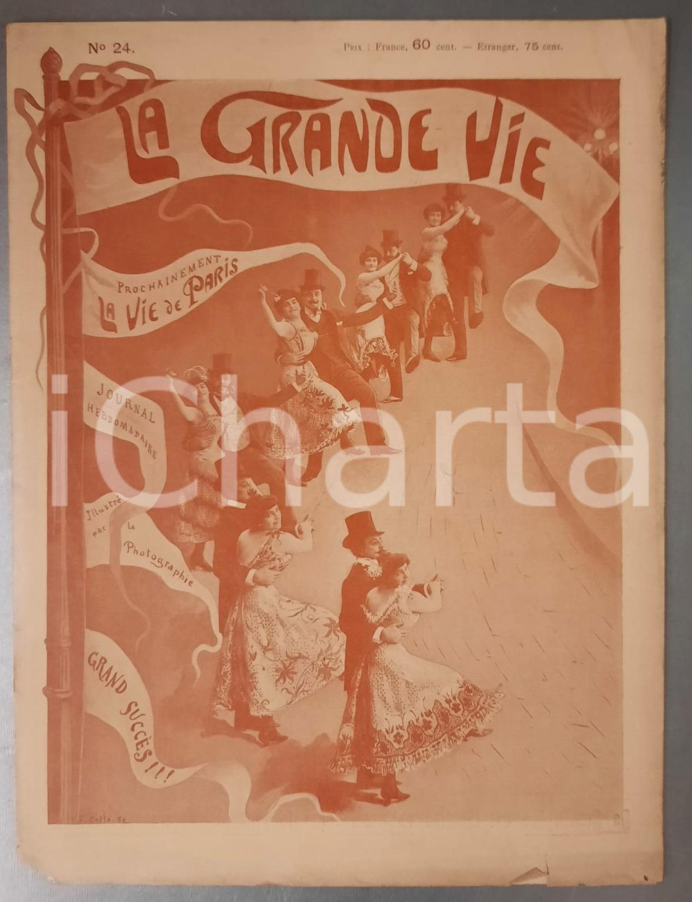 Giornale, rivista storica 1900 LA GRANDE VIE Rivista EROTICA illustrata Anno 2 nÂ° 24 RARA *danneggiata 1