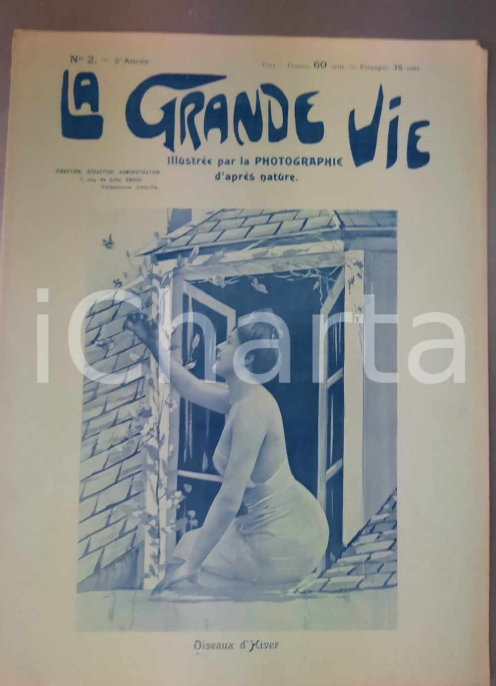 Giornale, rivista storica 1900 LA GRANDE VIE Rivista EROTICA illustrata Anno 2 nÂ° 2 RARA 1