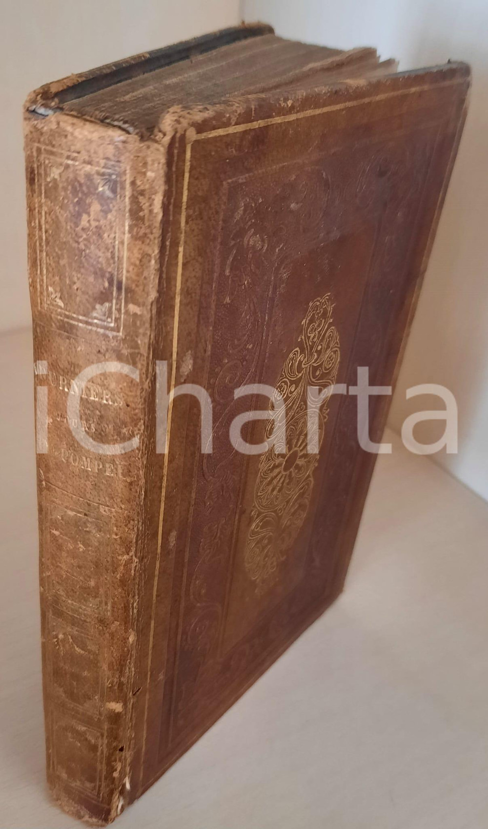 Libro, pubblicazione d'epoca 1842 Andrien LEMERCIER Les derniers jours de Pompei *Ed. MAME' TOURS 1