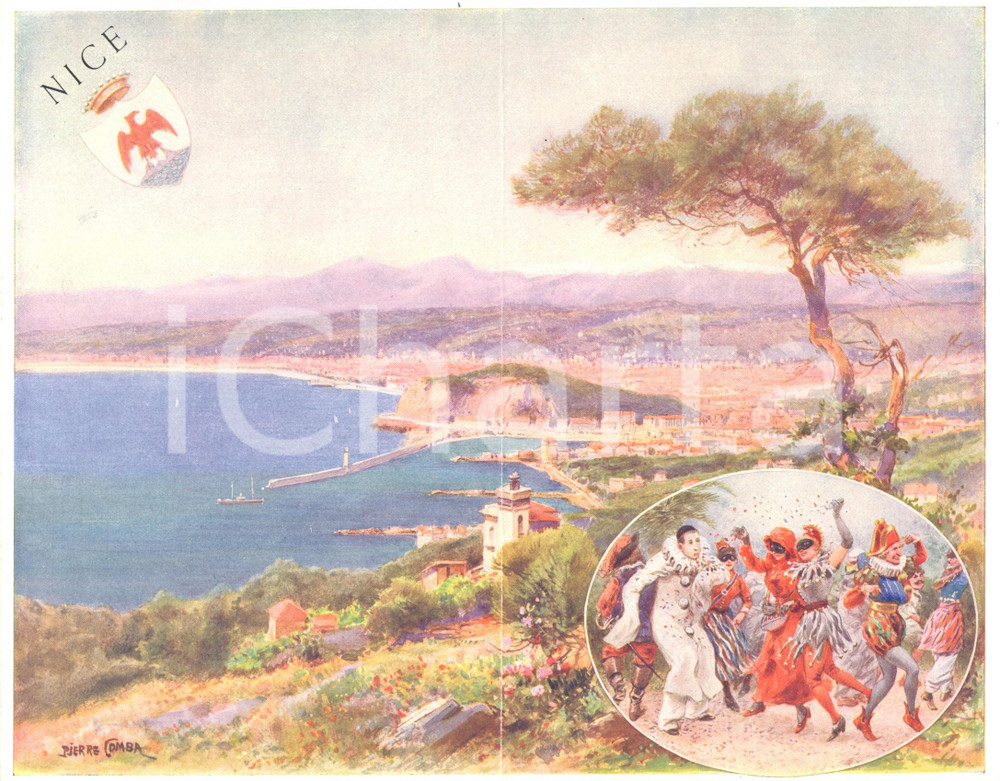 Materiale pubblicitario d’epoca 1923 NICE F Programmi feste di CARNEVALE e MICAREME Opuscolo ILLUSTRATO 1