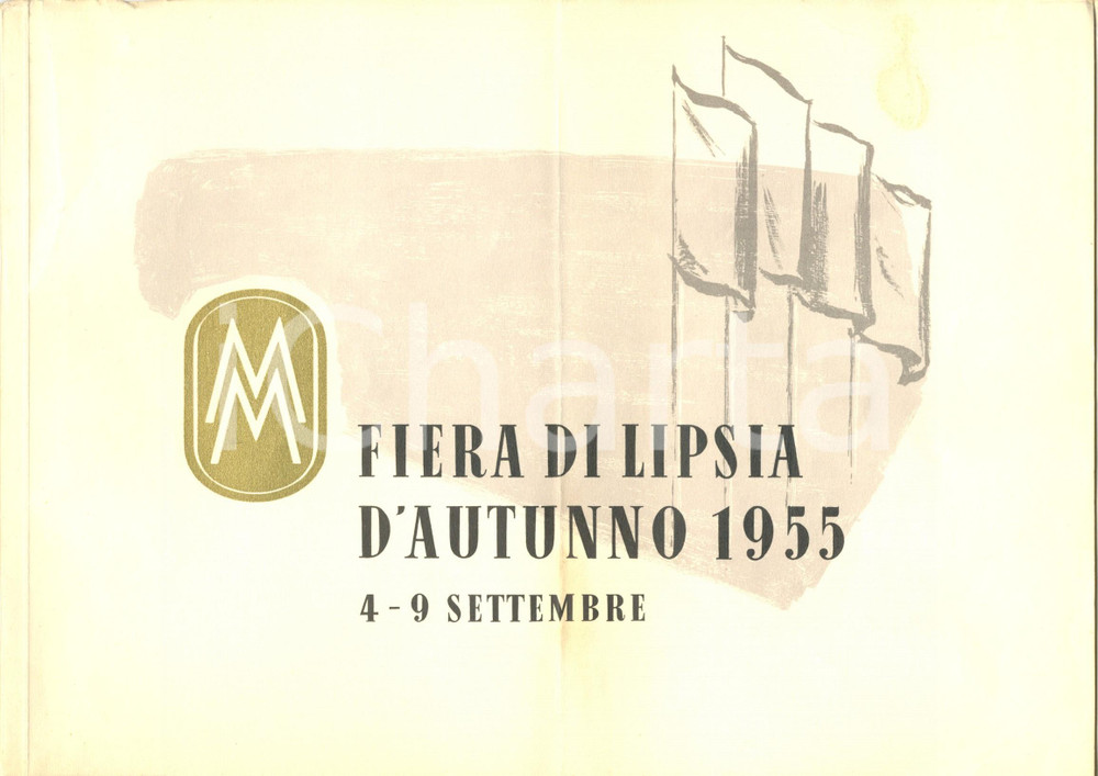 Materiale pubblicitario d’epoca 1955 FIERA DI LIPSIA Autunno Album pubblicitario ILLUSTRATO 1