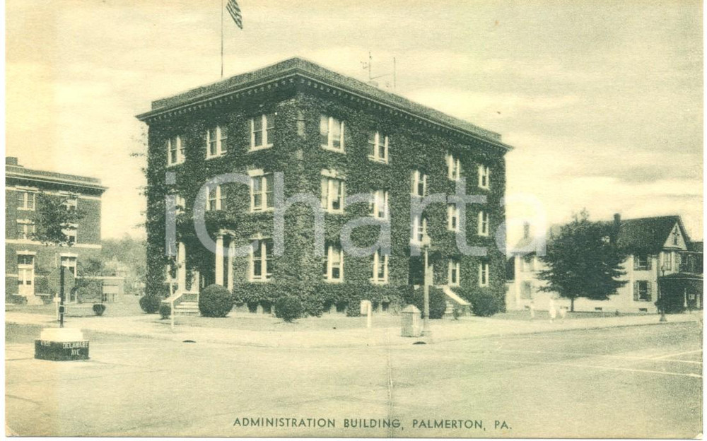 Cartolina originale da collezione 1930 ca PALMERTON, PENNSYLVANIA (USA) The Administration Building *FP NV 1