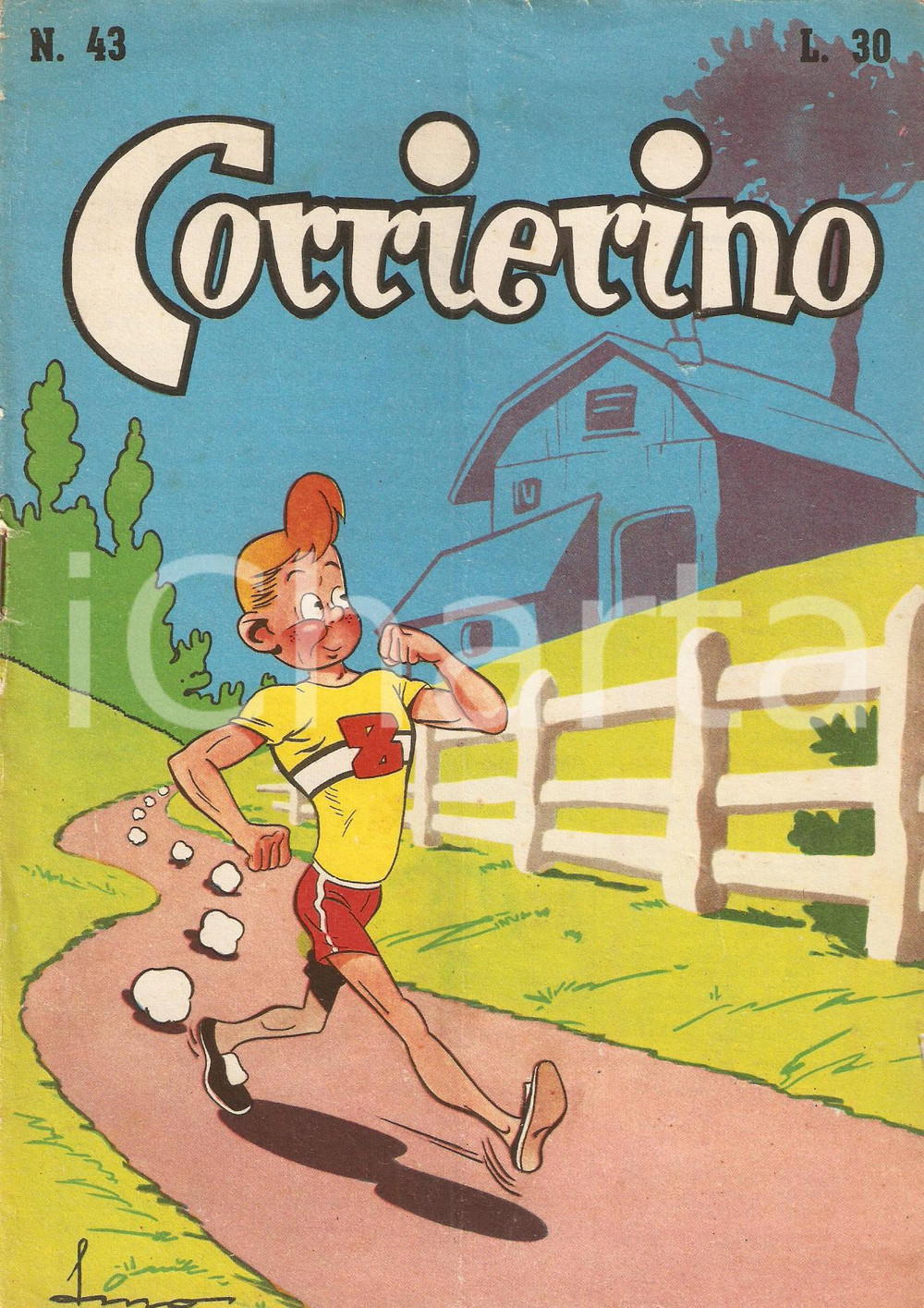 Giornale, rivista storica 1954 CORRIERINO Numero 43 Racconto di Maria Teresa RATTI Rivista Ed. GARZANTI 1