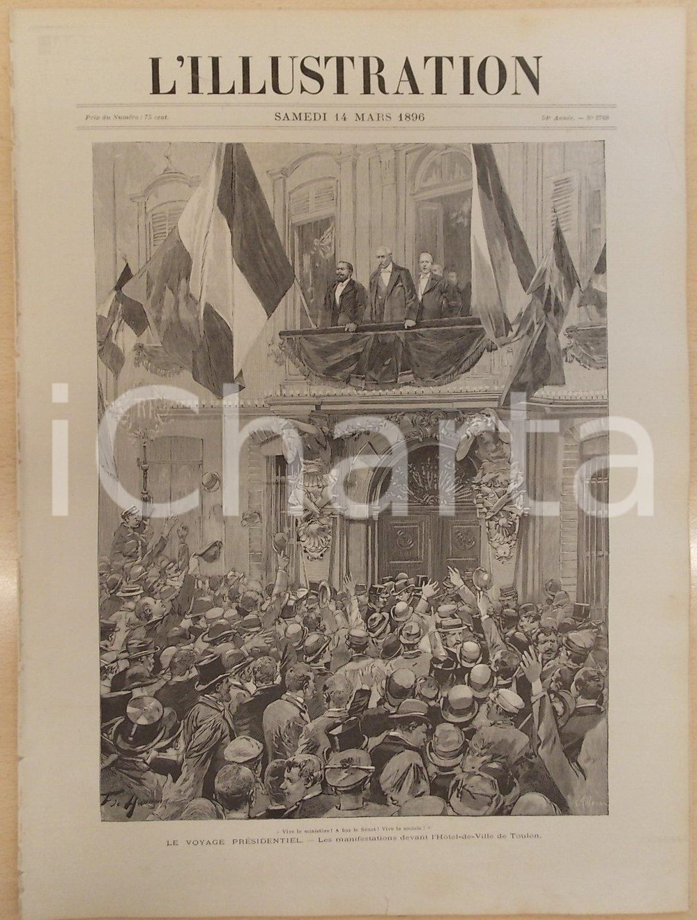 Giornale, rivista storica 1896 PARIS L ILLUSTRATION Année 54 n° 2768 La guerre d ABYSSINIE Revue 1