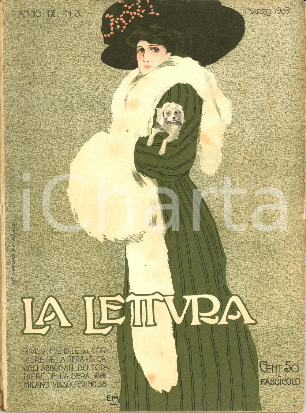 Giornale, rivista storica 1909 LA LETTURA Il circolo tolstoiano di ROMA Rivista ILLUSTRATA Anno IX n° 3 1