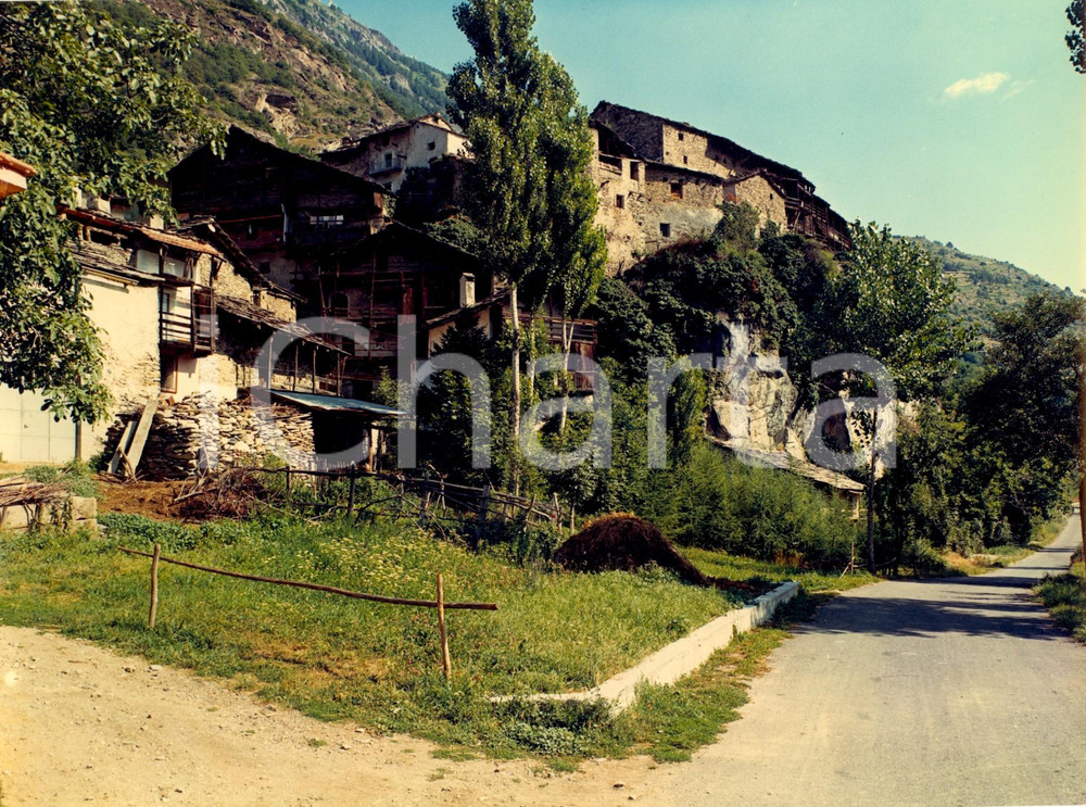 Fotografia d epoca originale 1968 EXILLES TO Veduta della borgata MORLIERE di CELS Foto artistica HAUS 1